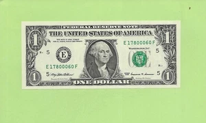 1999 ..UNCIRC $1 E 1780 0060 F .... 1999 $1 E-F NICE NOTE FRN - Picture 1 of 2