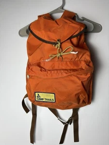 VTG 70’s Camp Trails Day Pack Hiking Backpack Rucksack Bag Survival Orange - Picture 1 of 14