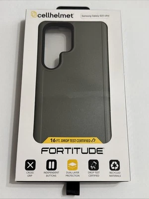 CellHelmet Fortitude 系列适用于三星 Galaxy S23 Ultra - Olive Drab 绿色 — 第 1/4 张图片