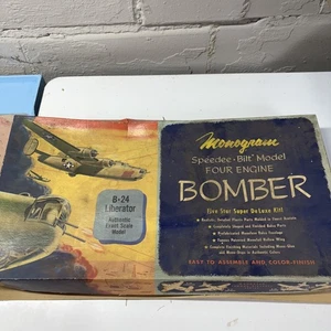 Monogram Models 1954 Bomber Super Deluxe Kit Box, Instructions, Paint Use  Parts - Picture 1 of 8