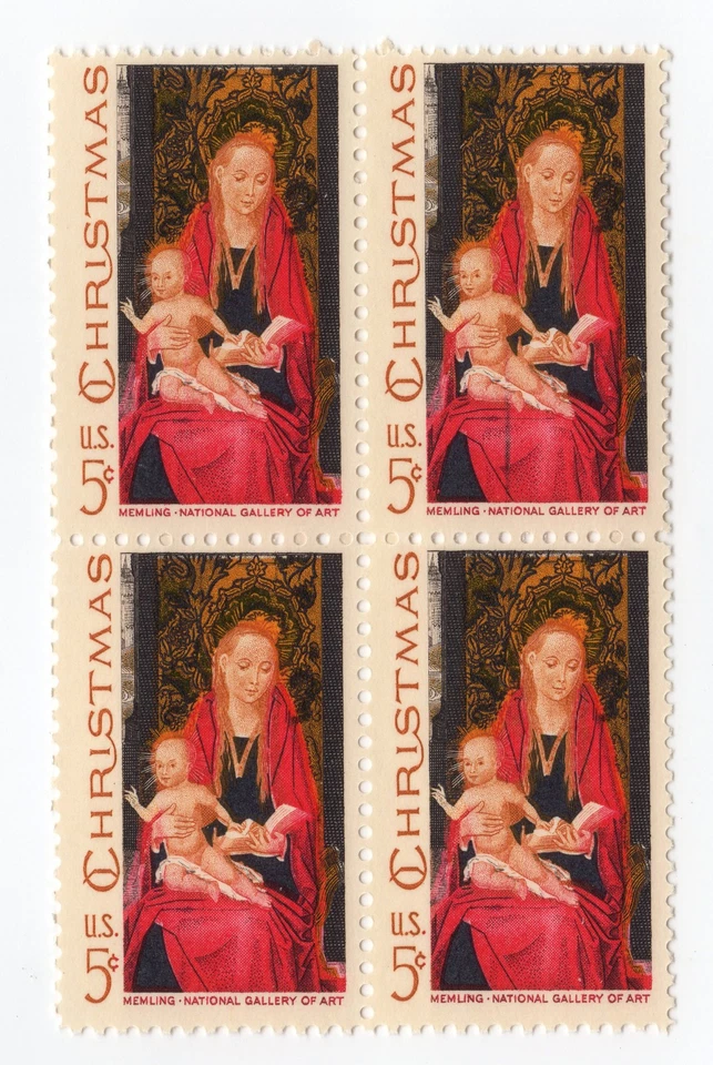 Scott #1336 Madonna & Child Block of 4 Stamps - MNH - Image 1 of 1