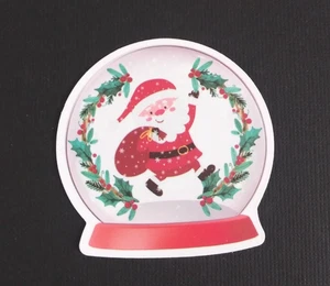 Babbo Natale con sacco di giocattoli adesivo globo 2,25" x 2" (AI) - Foto 1 di 2