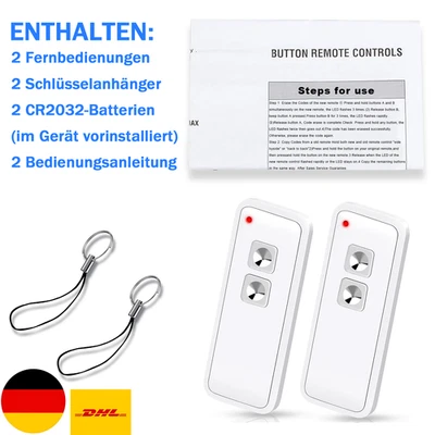 2 Stück Handsender für Novoferm Novotron 522/524 Design MIX 43-2 MNHS433 433Mhz - Bild 1 von 4