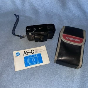 Minolta AF-C Film Compact Autofocus 35mm Camera Untested 1:2.8 Black Case Papers - Picture 1 of 16