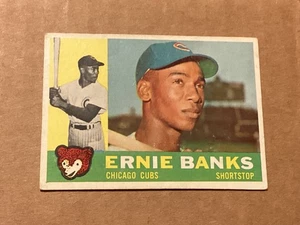 1960 Topps - Ernie Banks #10 - Casi como nuevo - Grandes esquinas - Sin pliegues - Cen muerto - Imagen 1 de 2