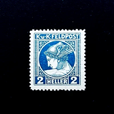 Sello AUSTRIA - 1916 Militar Feldpost KUK Mercury Head 2H Sn MP1 MLH r83🔥 Foto 1 de 2
