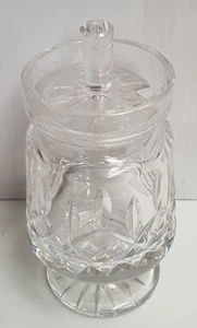Irish Waterford Crystal Lismore Collection Jam / Jelly / Marmalade Jar c1952-86 - Foto 1 di 9