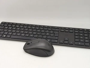 NO DONGLE HP 650 programmable wireless keyboard mouse combo set READ DESCRIPTION - Picture 1 of 17