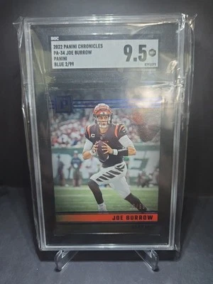 2022 Panini Chronicles - Panini Joe Burrow #PA-34 Blue /99 - Image 1 of 3