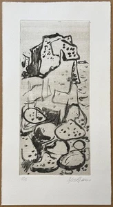 Künstler unbekannt, Radierung, 1984, handsigniert und nummeriert 5/12 - Bild 1 von 5