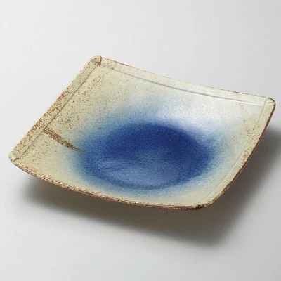 Mino ware Japan Ruri Blue Square Plate – Large - Image 1 of 2