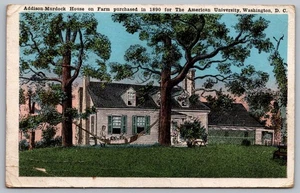 Washington DC The American University Addison Murdock House Farm postcard - Picture 1 of 2