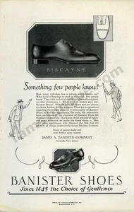 1926 Banister Mern's Shoes Choice of Gentlemen Great PRINT AD Wall Decor! (4302) - Picture 1 of 1