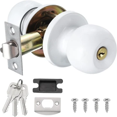 sourcing map Privacy Door Knob, Round Shape Door Knobs, for Bedroom and Bathroo - Image 1 of 4