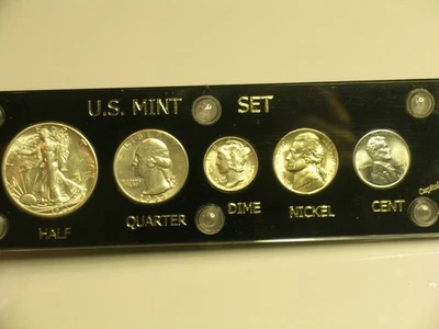 1943 D Borderline Uncirculated Coin Year Set  - Capital Holder   Birth Year - Image 1 of 4