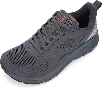 BRONAX Men's Wide Cushioned Supportive Road Running Shoes 11 Wide, S71| Grey - Image 1 of 4