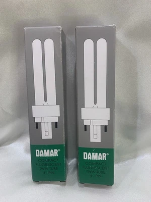 PAIR OF (2) Damar Compact Fluorescent Twin Tube 4-Pin Dimmable Light  NEW IN BOX - Image 1 of 4
