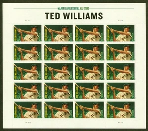 U.S. Scott# 4694, Baseball - Ted Williams, 2012 Pane of 20, VF/XF MNH, No Faults - Picture 1 of 2