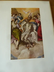 El Greco Holy Trinity Druck Vintage Abrams Art - Bild 1 von 3