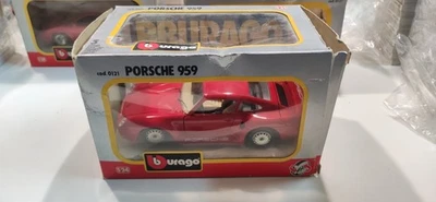 Burago Scala 1/24 Diecast 0121 - Porsche 959  - Rosso - Immagine 1 di 4