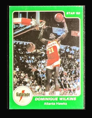 Star Dominique Wilkins Gatorade Slam Dunk Competition #8 RC 1985 Foto 1 de 3