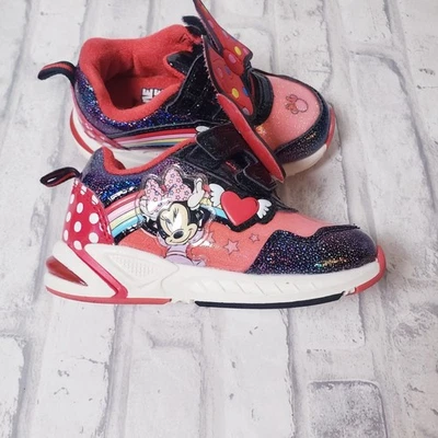 Tenis iluminados Disney Minnie Mouse para niñas Foto 1 de 4