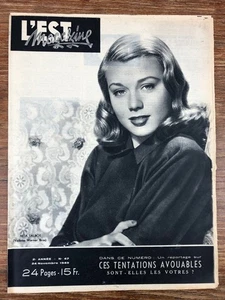 Revue L'EST MAGAZINE (Lorraine) Année 1949   Cov. NITA TALBOT - Picture 1 of 1