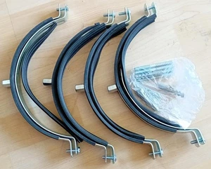 SKIR'CO (4 pz) Staffe per tubi con rivestimenti in gomma per 200 mm (CONFEZIONE APERTA) - Foto 1 di 8