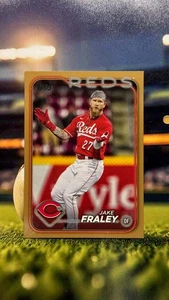 2024 Topps Series 1 Jake Fraley Gold /2024 #261 - Reds - Picture 1 of 3