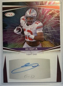 2025 SAGE Hit Autographs (Low Series) - Gee Scott Jr. #A-GSJ (RC) - Picture 1 of 2