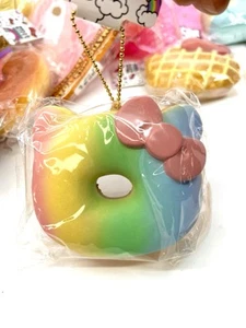 SANRIO HelloKitty Donut Squish Dangler  NEW 4in - Picture 1 of 2