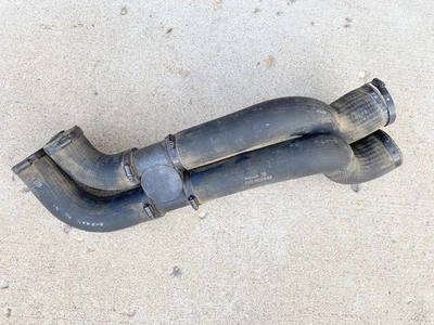 1987 - 1996 Ford F250 F350 7.5l 460 Dual Double Air Intake Hose Pipe Duct OEM Foto 1 de 4