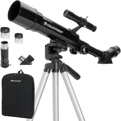 50mm Travel Scope, Portable Refractor with Tripod & Backpack-Black - Image 1 of 4