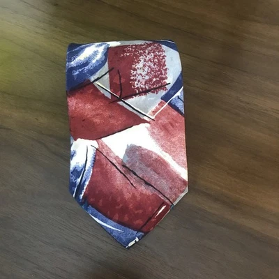 Ketch Mens Vintage Luxury Necktie Colorful Abstract Design Polyester  USA - Image 1 of 4