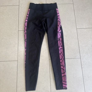 Leggings pitone ultra lineari ULTRACOR Soul Cycle - nero/rosa fluo - taglia M - Foto 1 di 6
