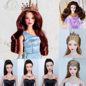 Luxury Customized 1/6 Doll Accessories Crown Tiara For 11.5" Doll Metal necklace - Picture 1 of 42