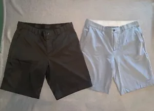 Pantalones Cortos de Golf Nike Dri-FIT Lote 2 Talla 34 Negro Azul-Gris Absorbe la Humedad Para Hombres - Imagen 1 de 21