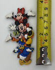 Disneyland Mickey, Minnie, Goofy, And Donald Piggyback Tower Fridge Magnet