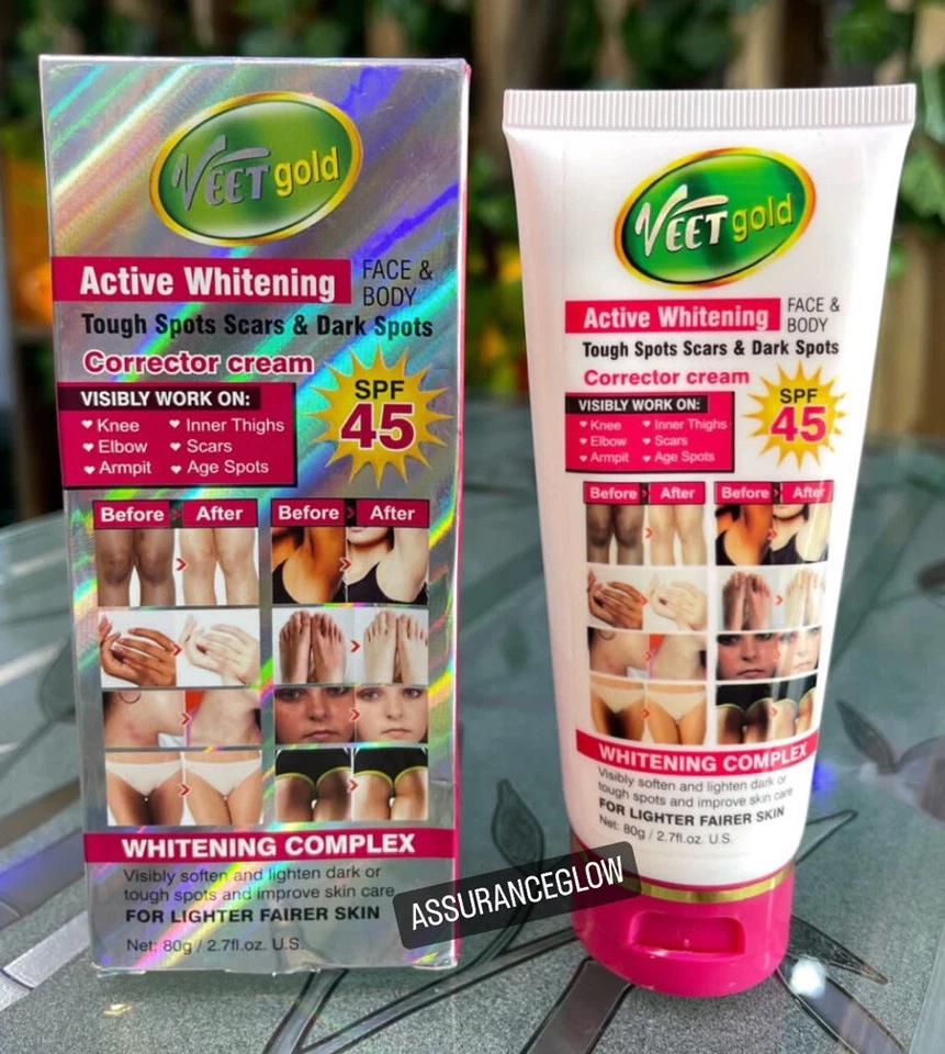 Veet Gold starke dunkle harte Flecken, Knöchel & Narben Creme Gesicht & Körper