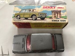 Dinky toys RARE - Simca 1500 et sa boîte (manque rabat) d’origine superbe