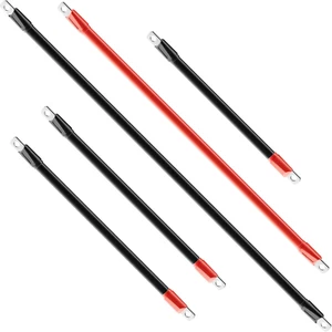 Golf Cart Battery Cables Power Wiring Kit, 2 Gauge Battery Cable for EZGO RXV Go - Picture 1 of 8