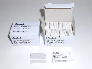 Pentel Refill Eraser Lot 2 Boxes of 36 (72 Total) Twist Erase Automatic Pencil - Picture 1 of 1