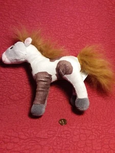 8" Dreamworks Just Play SPIRIT BOOMERANG PINTO HORSE BROWN WHITE plush stuffed - Picture 1 of 3