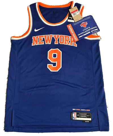 AUTOGRAPHED - RJ Barrett #9 New York Knicks jersey *Authentic Cover