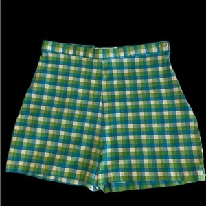 90’s vintage Y2K women’s plaid high waist shorts by Carolina Colours size 3 - Picture 1 of 5