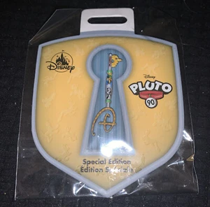 Disney Pluto 90th Anniversary KEY PIN On Card Limited Special Edition New Mint - Picture 1 of 2