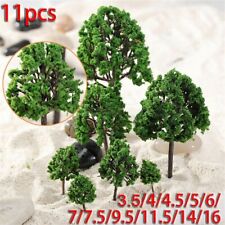 11x Model Trees Mixed Size Artificial Trees Train Railway Diorama Layout Decors