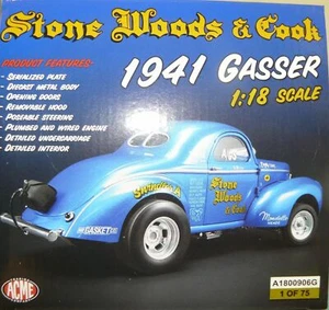 1/18  ACME , Stone, Woods and Cook , 1941 Willys drag car , 1 of 75 ,  VHTF, I h - Picture 1 of 10