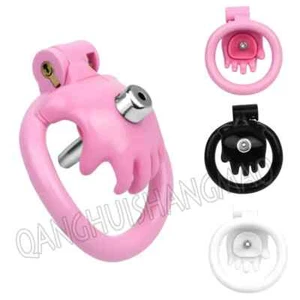Sissy Chastity Cage Lightweight Device Base Rings Hand Hold Your Penis Cage - Picture 1 of 18