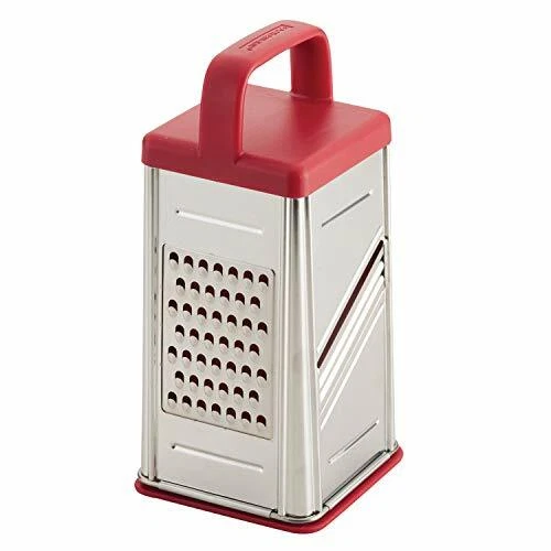 Rachael Ray 4 Cup Stainless Steel Box Grater 47649 Red